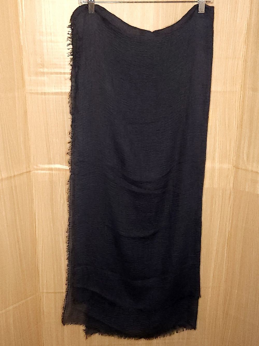 Unbranded slate blue gauzy lightweight flowy scarf